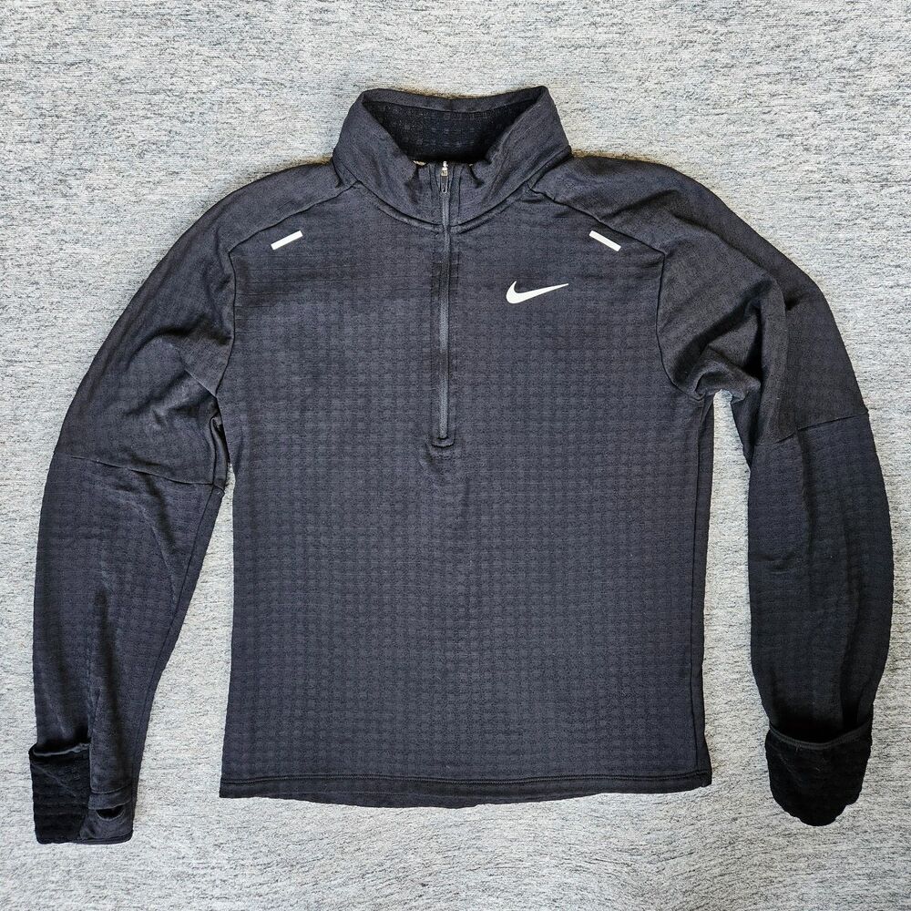 Nike Sphere Element Running Therma Fit Waffle 1/4 Zip Pullover Mens Small DM1171